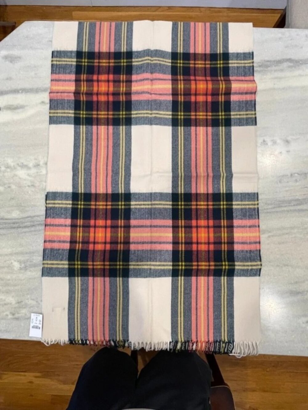 J.Crew Women’s Multicolor Plaid Blanket Scarf One Size NWT